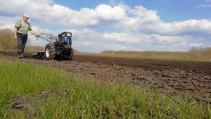 Фрезерование мотоблоком Garden scout 81d. Первый раз