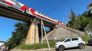 Сочи 2023. Санаторий Салют. Дорога на пляж. Прыгаем с волнореза