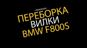 Переборка вилки BMW F800s (K71). РЕМЗОНА