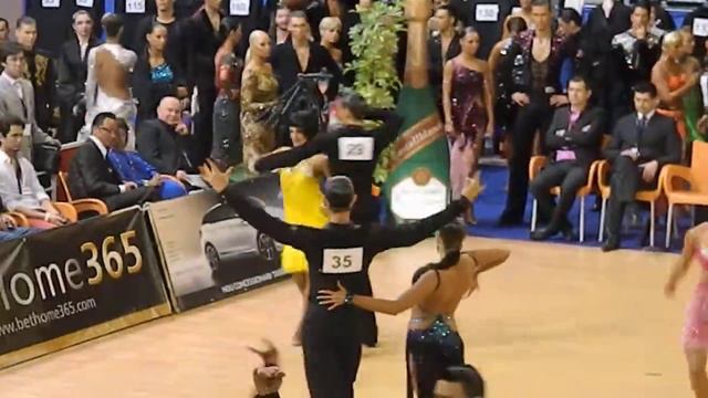WDSF Cambrils - European Latin 2012 - Round 1 - Sergey Gusev & Anastasia Usoltseva - rumba смотреть онлайн