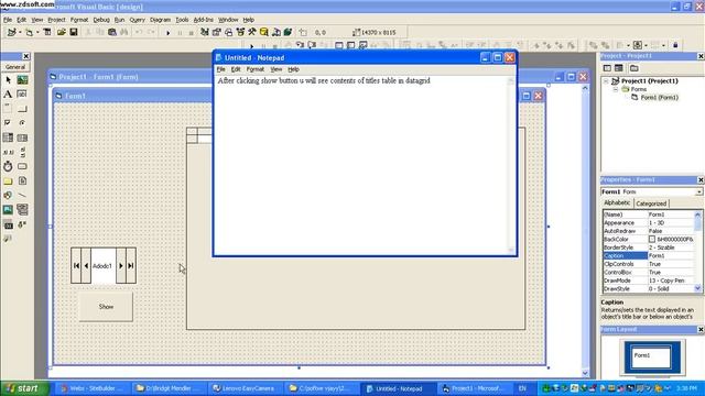 ADODB connection in visual basic (vb6) with oracle database смотреть онлайн