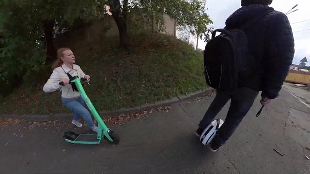 Катаю моноколесо в центре Киева с дочкой смотреть онлайн