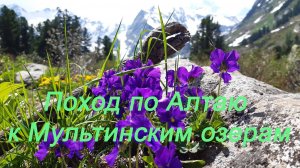 Поход к Мультинским озерам. Горный Алтай часть 1.