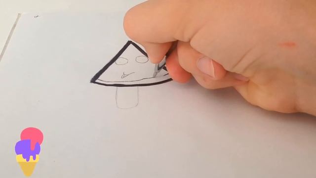 Как рисовать мороженое ?/ рисуем мороженое смотреть онлайн