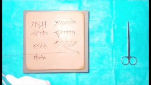 Непрерывный, косметический шов Холстеда. Intradermal sutures.