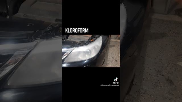 renault latitude kloroform ile far temizleme