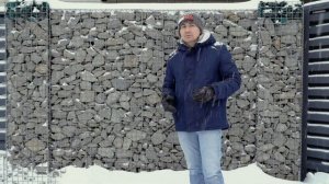 Долговечный и красивый ЗАБОР "ЖАЛЮЗИ" из габиона с металлическими пролетами. Строительство Домов