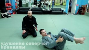 BJJ. Север-юг. Удушение север юг.