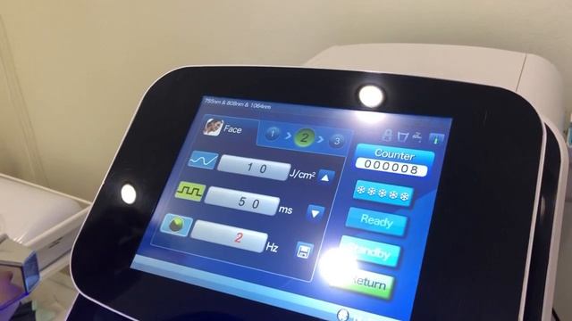 Лазерная эпиляция. Интерфейс. Параметры смотреть онлайн