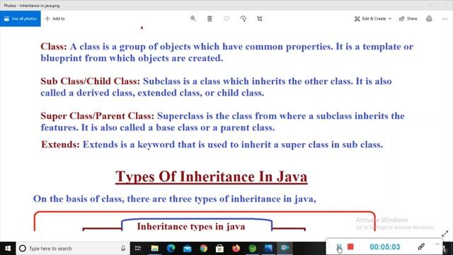 #Oops #Inheritance Types Of Inheritance in Java || Inheritance In Java||Java Tutorial смотреть онлайн