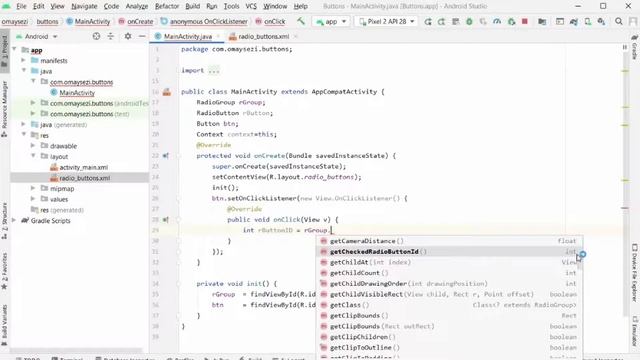 40 - RadioButtons kullanımı | Android Studio Dersleri (2021) смотреть онлайн