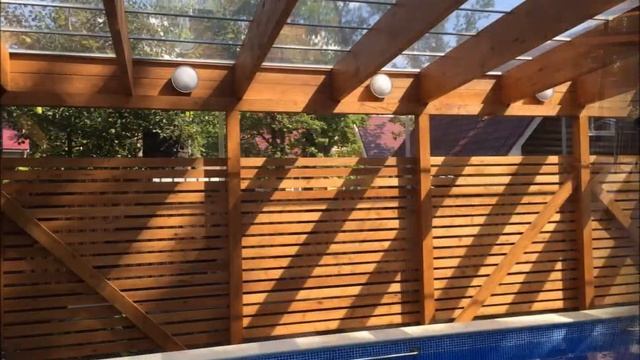 Бассейны и Навесы из клееного бруса "ДДМ" смотреть онлайн