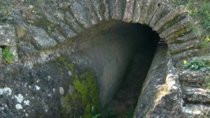 Античный акветок  Тайна чужого лика на пике акведука  Следы когтей на камне  Убежало тесто из бетон