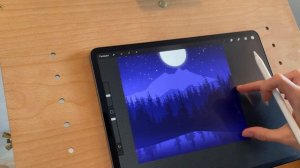 ИЗИ АРТ / Пейзаж в procreate который сможет нарисовать КАЖДЫЙ