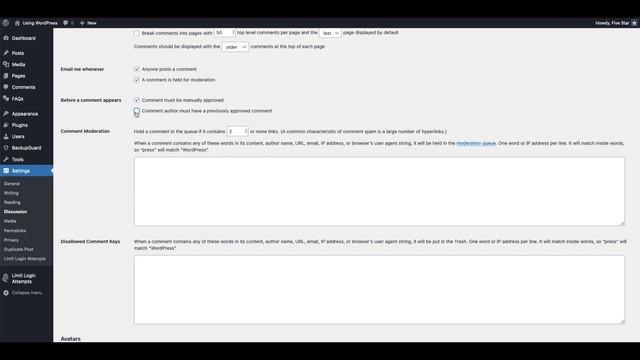 Using WordPress - Comment Moderation