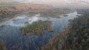 Балашиха. Озера: Бабошка, Юшино, Козлово (Безменковский карьер) | DJI Mini2 | 4K