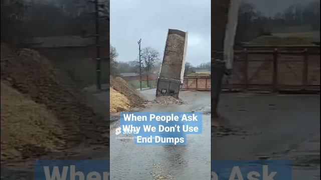 That and they can’t haul as much #dumptruck #construction #heavyequipment #trucking #enddump