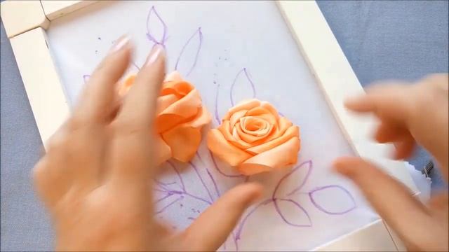 Мастер-класс. Вышивка лентами "MAJESTIK" батик. Часть 2. Роза и бутон. смотреть онлайн