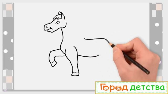 Рисуем лошадку легко и просто смотреть онлайн