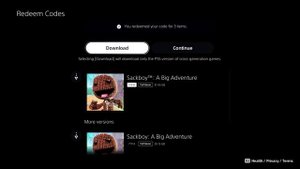 Redeeming Codes on PS5 Consoles