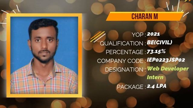 JSPIDERS BASAVANAGUDI | STUDENT TESTIMONIAL | PLACED AS WEB DEVELOPER INTERN
