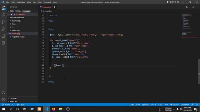 PHP CRUD | How to Insert Data Into Database Using PHP for Beginners | p-1 | #coding #php #mysql