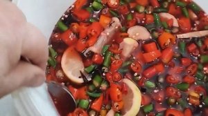 Острые продукты. Часть 2. Ферментированный перец. Приготовление, закладка на ферментацию, начало её
