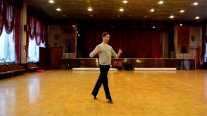 Ча ча ча Основной ход, нью йорк, рука к руке, спот поворот Салин Сергей, основы ведения.