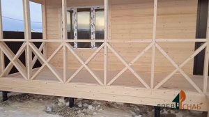 Видеоотзыв о компании Древ-Снаб дачный домик 4х6м сверандой 2х6м