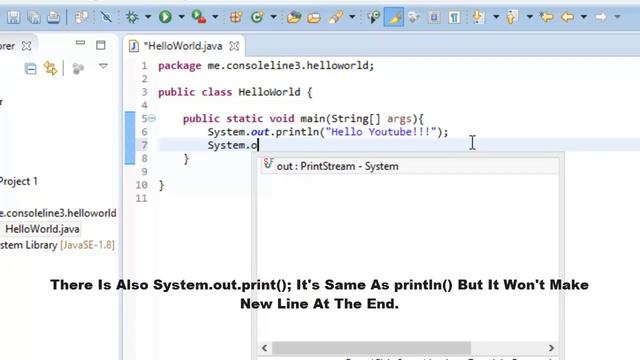 Java Programming - 1 Basic Printing Text смотреть онлайн