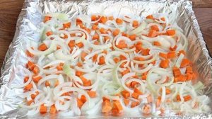 Запеченный судак в фольге с овощами