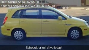 2003 Suzuki Aerio SX, AWD, 3-OWNERS for sale in Longview, WA
