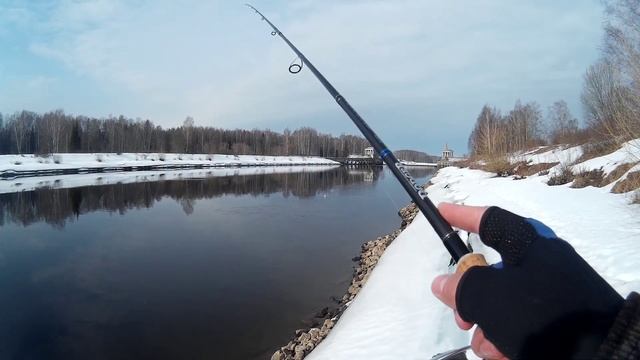 Весенний спиннинг на канале им Москвы. Закраины. смотреть онлайн