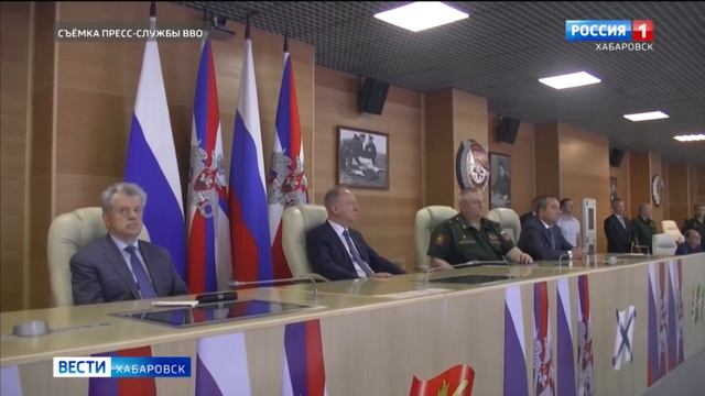 Николай Патрушев встретился с командованием Восточного военного округа смотреть онлайн