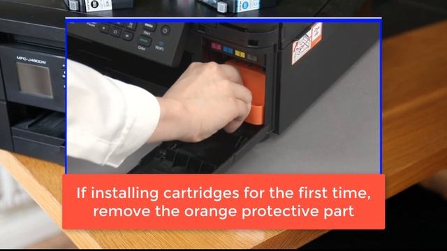 How to change a Brother inkjet printer cartridge смотреть онлайн