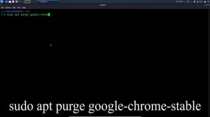 how to uninstall chrome in kali linux