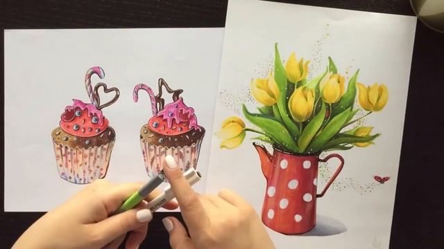 Скетчинг маркерами. Материалы для скетчинга смотреть онлайн