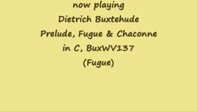 Buxtehude: Prelude, Fugue & Chaconne in C, BuxWV137 смотреть онлайн
