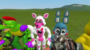 РОСТ ВСЕХ АНИМАТРОНИКОВ ВО ВСЕЛЕННОЙ ФНАФ! СРАВНЕНИЕ РАЗМЕРОВ АНИМАТРОНИКОВ FNAF 1-9 В Garry`s Mod