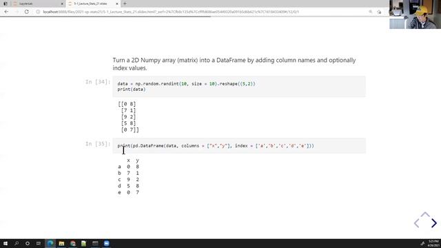 Stats 21 Lecture 5-1 Pandas Basics with Python