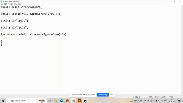 Comparing two strings | Java Strings | part-49 | Strings interview program | #java | #suryaedutech смотреть онлайн