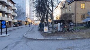 Stockholm February 2022 | Walking in Solna Skytteholm - Sweden #353