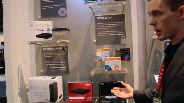 CES 2012: Introduction to the ImationMemorexTDK Blu-ray XL Writer and XL Media Interview Part 2