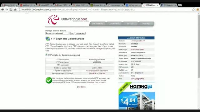 Free Domain & Webhosting PHP & MySQL