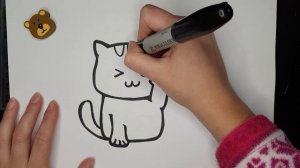 How To Draw A Cute Cat | Drawing Lessons For Kids