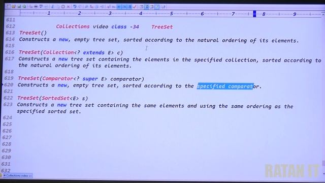 Core java Tutorial || Collections Framework || video-34 || TreeSet Data Sorting || By Ratan sir смотреть онлайн