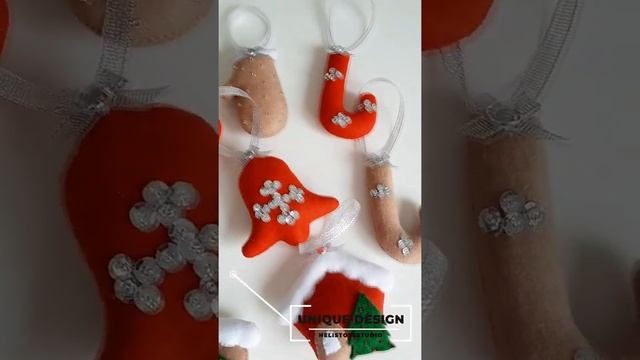 Новогодние игрушки из фетра своими руками / Рождественские игрушки / Christmas Felt ornaments DIY смотреть онлайн