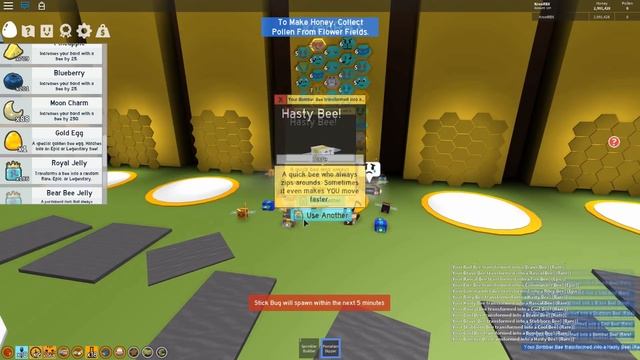 СИМУЛЯТОР ПЧЕЛОВОДА КОД НА БЕСПЛАТНУЮ ПЧЕЛУ! ОТКРЫВАЮ 300 ROYAL JELLY ROBLOX BEE SWARM SIMULATOR смотреть онлайн