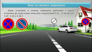 Знаки остановка и стоянка запрещена