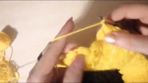 Салфетка "подсолнух" крючком. Подробный мастер класс.